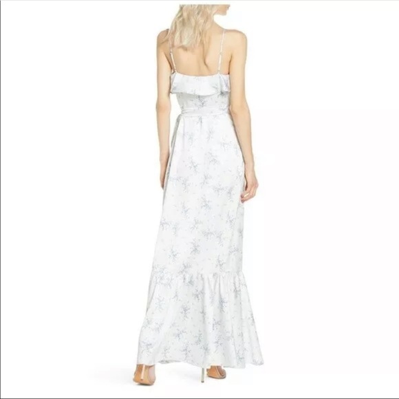 Wayf- The Claudia Ruffle Faux Wrap Gown - Picture 6 of 10
